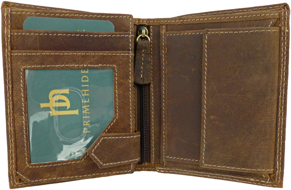 Reduced to clear - Distessed Brown Hunter Leather Wallet