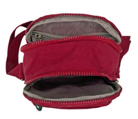 Womens Five Section Small Lightweight Travel Nylon Crossbody Bag - Holidays, Everyday, Travel Use
