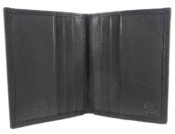 Leather Slim Pocket Credit Card Note Holder