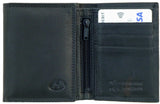 Mens Compact Pocket Leather Trifold RFID Wallet