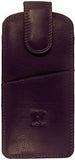 Glasses Case/Pouch Real Leather Magnetic Closure