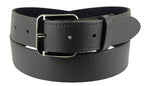 1 1/4" Wide Leather Belt Grey