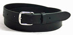 1" Wide Leather Belt Black