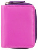 Visconti Ladies Real Leather RFID Small Compact Multicoloured - Boxed RB53