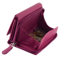 Ladies Real Leather Coin Tray Purse