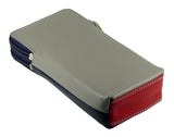 Double Glasses Spectacle Case Multi Coloured Real Leather