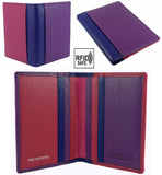 Leather Slim Compact Credit Card Holder Wallet RFID - 6 colours