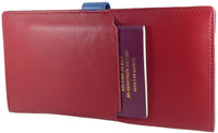 Real Leather Travel Wallet Passport Holder Organiser