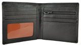 Mens Leather Bi Fold Leather Wallet 4 Cards RFID Mala