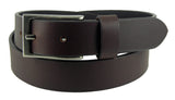 30mm Wide Real Hide Leather Belt Gun Metal Finish Buckle 32" to 52"