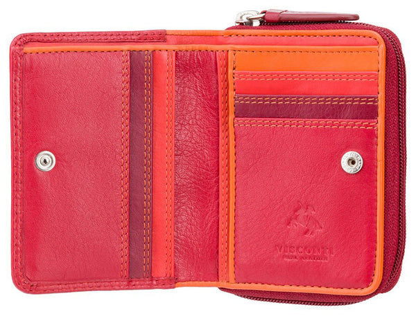 Designer Rio Collection Purse Ladies Wallet Womens Wallets Genuine Leather  RFID Blocking Button Close Purse R13 Plum - Etsy