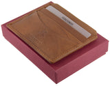 Visconti Quality Italian Leather Slimline Compact Credit Card Holder Wallet - Boxed