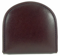 Premium Italian Veg Tan Leather Coin Horseshoe Tray Purse Wallet Boxed - VISCONTI