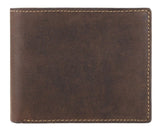 Visconti Distressed Hunter Leather Slimline Wallet - Brown Tan 707