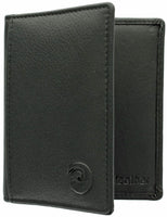 Mens Leather Slim Pocket Card Holder Wallet 6 Card Slots Boxed