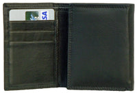 Mens Compact Pocket Leather Trifold RFID Wallet
